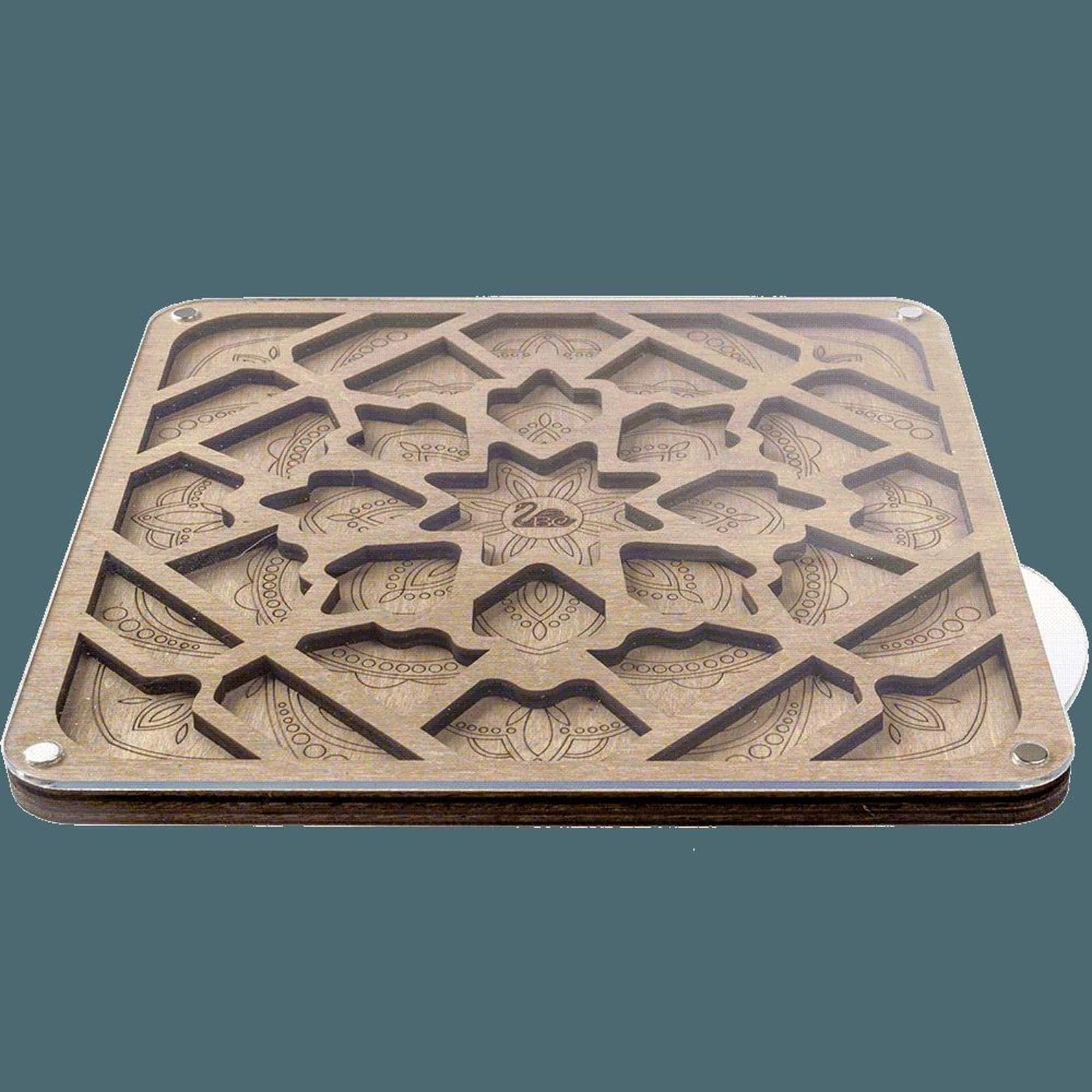 Wonderland Crafts 7.5" Intricate Mandala Bead Organizer with Transparent Cover